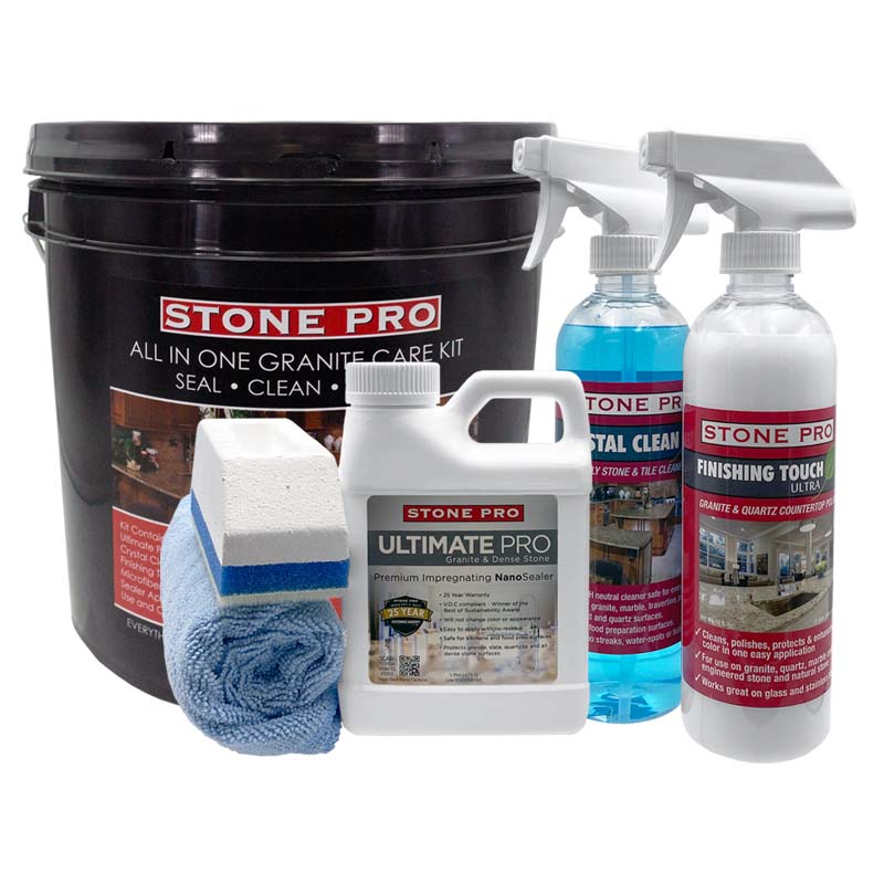 Granite Countertop Warranty Care Kit - Seal and Clean Granite Countertops