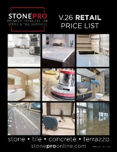 StonePro Retail Price List 2023